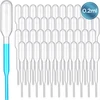 Pipetė, 50 vnt. rinkinys, 0,2 ml, 65 mm, laboratoriniai įrankiai, pipetės rinkinys, dozavimo pipetė, skysčių pipetė