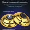Profesionalus metalinis auksinis jo-jo, suktukas, sukamas žaislas, žaislinis jojo