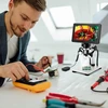 Profesionalus mikroskopas 1200x su ekranu, 7 colių LCD skaitmeninis mikroskopas, skaitmeninis mikroskopas su ekranu, LCD mikroskopas, mikroskopas su monitoriumi