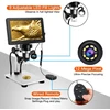 Profesionalus mikroskopas 1200x su ekranu, 7 colių LCD skaitmeninis mikroskopas, skaitmeninis mikroskopas su ekranu, LCD mikroskopas, mikroskopas su monitoriumi
