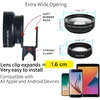 Mikroskopas Profesionalus telefono kameros objektyvų rinkinys, makro ir plataus kampo objektyvų rinkinys, makro objektyvas telefonui, plataus kampo objektyvas telefonui