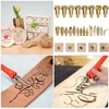 Pyrograph – medžio ir odos deginimo lituoklis, 23 antgaliai, medžio deginimo rašiklis, odos deginimo rašiklis, pirosgrafas, deginimo pieštukas, medžio deginimo įrankis