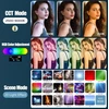 RGB LED kamera šviesa, 50W, RGB lempa kamerai, RGB šviestuvas, įkraunama baterija, RGB apšvietimas kamerai, spalvotas RGB šviestuvas, RGB lempa su baterija