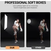 Softbox apšvietimo rinkinys 235 cm, softbox šviesa 2 vnt./komplektas, studijinis apšvietimo rinkinys, softboksų rinkinys, softbox lempos komplektas, studijinės šviesos rinkinys