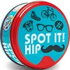 „Spot it“ kortų atitikimo žaidimas su 55 kortomis, nešiojamas metalinis dėklas, šeimos linksmybės, greitas stebėjimo ir reakcijos vakarėlio žaidimas, kortų žaidimas, kortelių žaidimas, stebėjimo žaidimas, reakcijos žaidimas