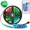 USB RGB LED juosta 10 m, 30 LED/m su nuotolinio valdymo pultu, LED juostelė, šviesos juosta, šviesos diodų juosta