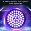 UV žibintuvėlis, 51 LED, ultravioletinis, UV lempa, ultravioletinis žibintuvėlis, UV LED žibintuvėlis