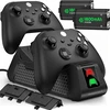 XBOX valdiklio įkroviklis su 2 baterijomis 1800 mAh, USB įkrovimo stotelė, įkrovimo dokas, valdiklio kroviklis, pultelio įkroviklis, pultelio įkrovimo stotelė