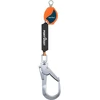 2 m savaime išsitraukiantis PORTWEST FP80 gelbėjimo lynas 140 kg, Pw spalvos: Oranžinis/Juodas