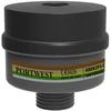 ABEK2P3 kombinuotas filtras su universalia jungtimi Portwest P976, Pw spalvos: Juodas