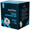 Aktyvuotos anglies PORTWEST P211 respiratorius su vožtuvu (10 vnt), Pw spalvos: Baltas