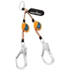 Dvigubas saugos lynas PORTWEST FP81 su karabinais, 2.5 m, Pw spalvos: Juodas/Oranžinis