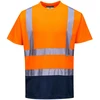 Dvispalviai marškinėliai PORTWEST S378, Dydis: S, Pw spalvos: Oranžinis/Navy