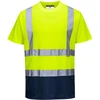 Dvispalviai marškinėliai PORTWEST S378, Dydis: XL, Pw spalvos: Geltona/Navy
