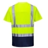 Dvispalviai marškinėliai PORTWEST S378, Dydis: S, Pw spalvos: Oranžinis/Navy