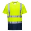 Dvispalviai marškinėliai PORTWEST S378, Dydis: S, Pw spalvos: Oranžinis/Navy
