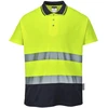 Dvispalviai medvilniniai polo marškinėliai Portwest S174, Dydis: L, Pw spalvos: Geltona/Navy