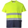 Dvispalviai medvilniniai PORTWEST S173 marškinėliai trumpomis rankovėmis, Dydis: 4XL, Pw spalvos: Oranžinis/Navy