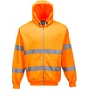 Džemperis su gobtuvu ir užtrauktuku priekyje PORTWEST B305, Dydis: 4XL, Pw spalvos: Oranžinis