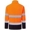 Flisinis PORTWEST ES251 užtrauktuku užsegamas džemperis, Dydis: 6XL, Pw spalvos: Oranžinis/Navy
