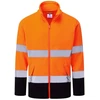 Flisinis PORTWEST ES251 užtrauktuku užsegamas džemperis, Dydis: 6XL, Pw spalvos: Oranžinis/Navy