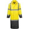 Gerai matomas PORTWEST H446 apsiaustas nuo lietaus, Dydis: XXXL, Pw spalvos: Geltona/Juodas