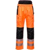 Gero matomumo darbo kelnės PORTWEST PW342, Dydis: L, Pw spalvos: Oranžinis/Juodas