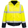 Gero matomumo dviejų spalvų PORTWEST S266 Bomber striukė, Dydis: 4XL, Pw spalvos: Geltona/Navy