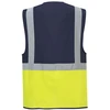 Gero matomumo kontrastinė PORTWEST C276 vadovo liemenė, Dydis: XL, Pw spalvos: Geltona/Navy