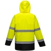 Gero matomumo kontrastinė PORTWEST S162 striukė 3-viename, Dydis: S, Pw spalvos: Oranžinis/Navy
