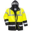 Unimet Gero matomumo kontrastinga PORTWEST S466 kelininko striukė, Dydis: XL, Pw spalvos: Geltona/Royal