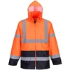 Gero matomumo kontrastingų spalvų PORTWEST H443 striukė nuo lietaus, Dydis: XL, Pw spalvos: Oranžinis/Navy
