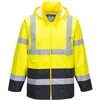 Gero matomumo kontrastingų spalvų PORTWEST H443 striukė nuo lietaus, Dydis: 4XL, Pw spalvos: Oranžinis/Navy
