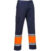 Gero matomumo lengvo svorio dviejų spalvų PORTWEST L049 kelnės, Dydis: XXL, Pw spalvos: Oranžinis/Navy