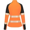 Gero matomumo moteriškas PORTWEST T173 džemperis su 1/4 ilgio užtrauktuku, Dydis: XL, Pw spalvos: Oranžinis/Juodas