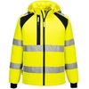 Gero matomumo pašiltinta PORTWEST CD809 Softshell striukė, Dydis: 5XL, Pw spalvos: Oranžinis/Juodas