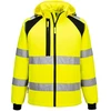 Gero matomumo pašiltinta PORTWEST CD809 Softshell striukė, Dydis: XL, Pw spalvos: Geltona/Juodas
