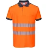 Gero matomumo Polo marškinėliai Portwest T180, Dydis: XXXL, Pw spalvos: Oranžinis/Navy