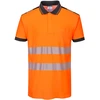 Gero matomumo Polo marškinėliai Portwest T180, Dydis: XXL, Pw spalvos: Oranžinis/Navy