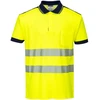 Gero matomumo Polo marškinėliai Portwest T180, Dydis: XL, Pw spalvos: Geltona/Navy