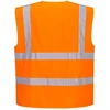 Gero matomumo PORTWEST C375 liemenė su atspindinčia juosta ir užtrauktuku, Dydis: XXL, Pw spalvos: Oranžinis