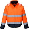Gero matomumo PORTWEST C464 2 viename kontrastinė Bomber striukė, Dydis: M, Pw spalvos: Oranžinis/Navy