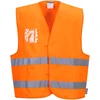 Gero matomumo PORTWEST C475 liemenė su dvipusiu asmens dokumento laikikliu, Dydis: S/M, Pw spalvos: Geltona
