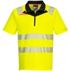 Gero matomumo PORTWEST DX412 polo marškinėliai trumpomis rankovėmis, Dydis: XXXL, Pw spalvos: Geltona/Juodas