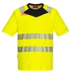 Gero matomumo PORTWEST DX413 sportiniai marškinėliai trumpomis rankovėmis, Dydis: XXL, Pw spalvos: Oranžinis/Juodas