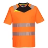 Gero matomumo PORTWEST DX413 sportiniai marškinėliai trumpomis rankovėmis, Dydis: XL, Pw spalvos: Oranžinis/Juodas