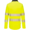 Gero matomumo PORTWEST DX419 polo marškinėliai su užtrauktuku, Dydis: XXL, Pw spalvos: Geltona/Juodas
