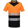 Gero matomumo PORTWEST DX434 sportiniai marškinėliai, Dydis: 4XL, Pw spalvos: Oranžinis/Juodas