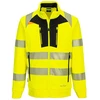 Gero matomumo PORTWEST DX477 užsegamas džemperis, Dydis: 4XL, Pw spalvos: Oranžinis/Juodas