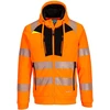 Gero matomumo PORTWEST DX477 užsegamas džemperis, Dydis: 4XL, Pw spalvos: Oranžinis/Juodas